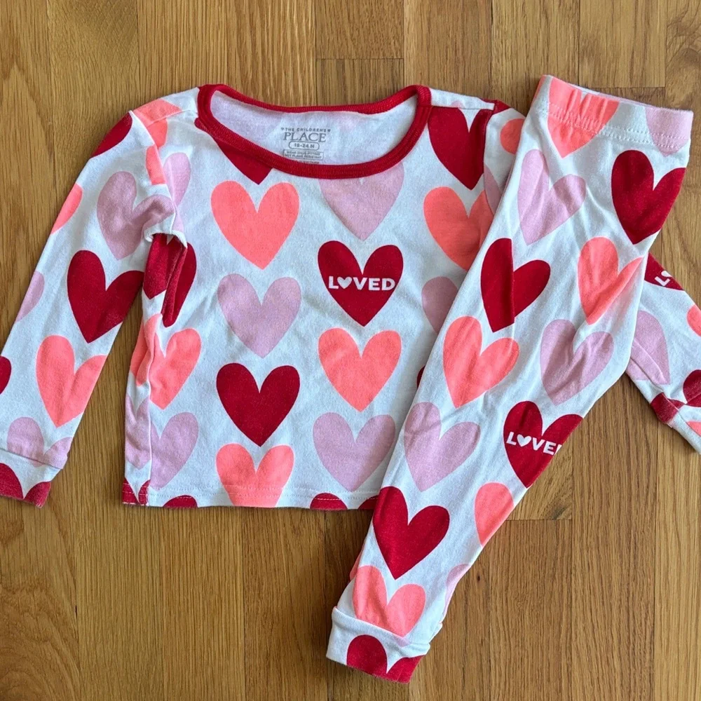 18-24M The Children's Place Heart Pajama Set